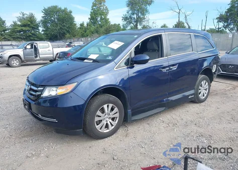 2015 Honda Odyssey Ex-L z USA, uszkodzony, nr VIN 5FNRL5H63FB040992